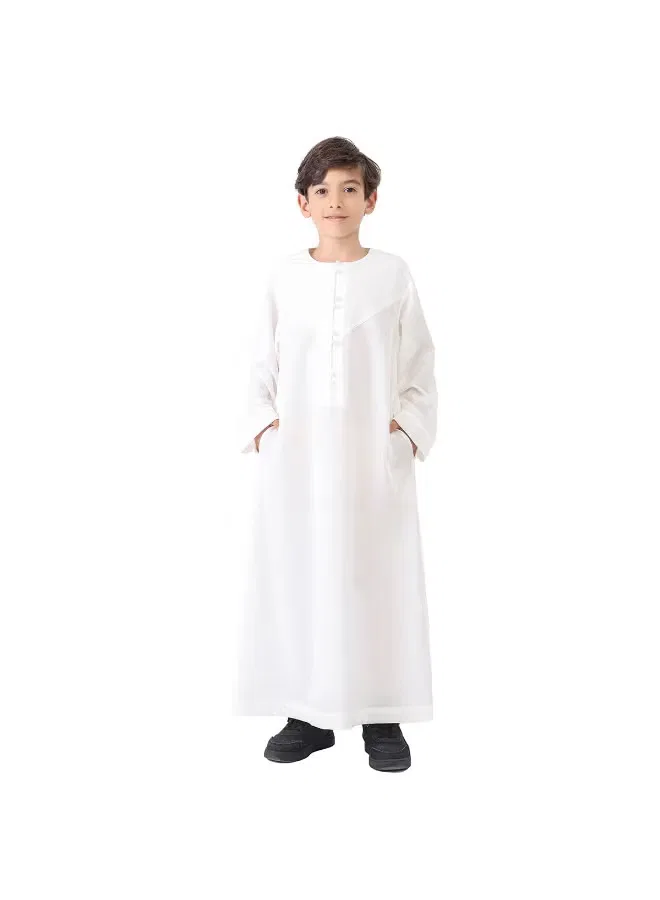 Халат с длинным рукавом Kaftan Robe Nibeminent, белый — фото 4