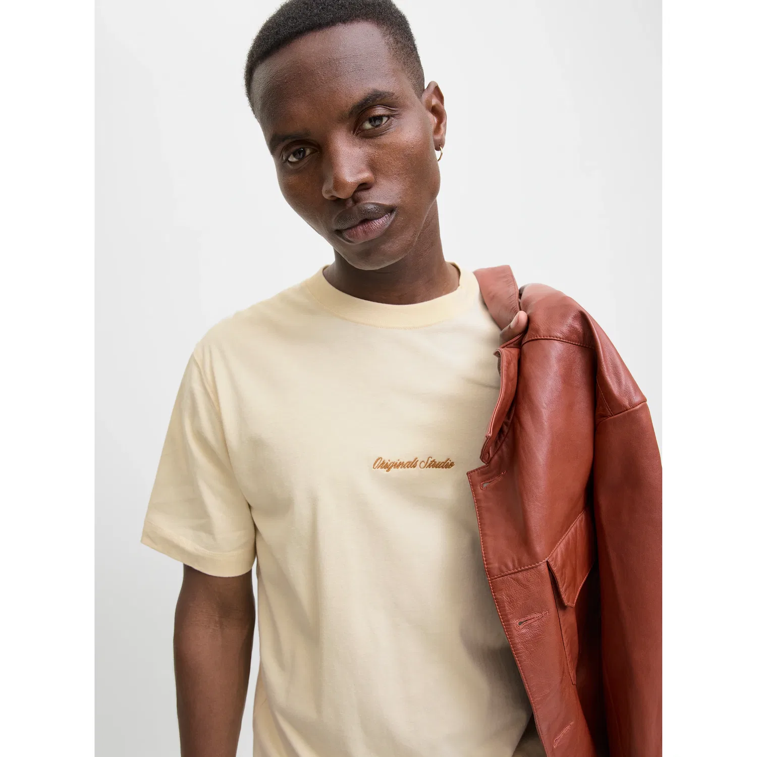 Детская футболка с круглым вырезом Jack & Jones, Antique White — фото 2