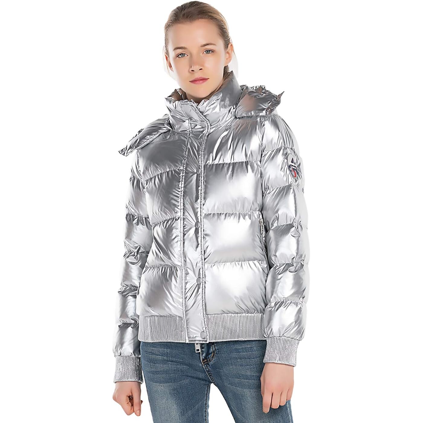 

Пуховик Extreme Pop Goose Down Womens, серебристый