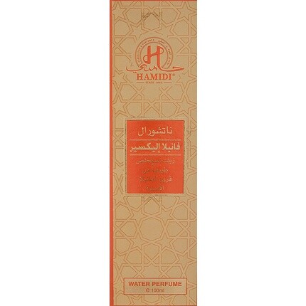 Hamidi Natural Vanilla Elixir Water Духи-спрей 100 мл 3,4 унции Безалкогольный аромат — фото 3