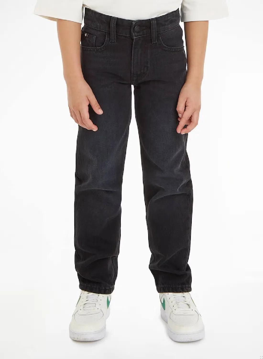 Джинсы прямого кроя с средней посадкой Calvin Klein Jeans, черный