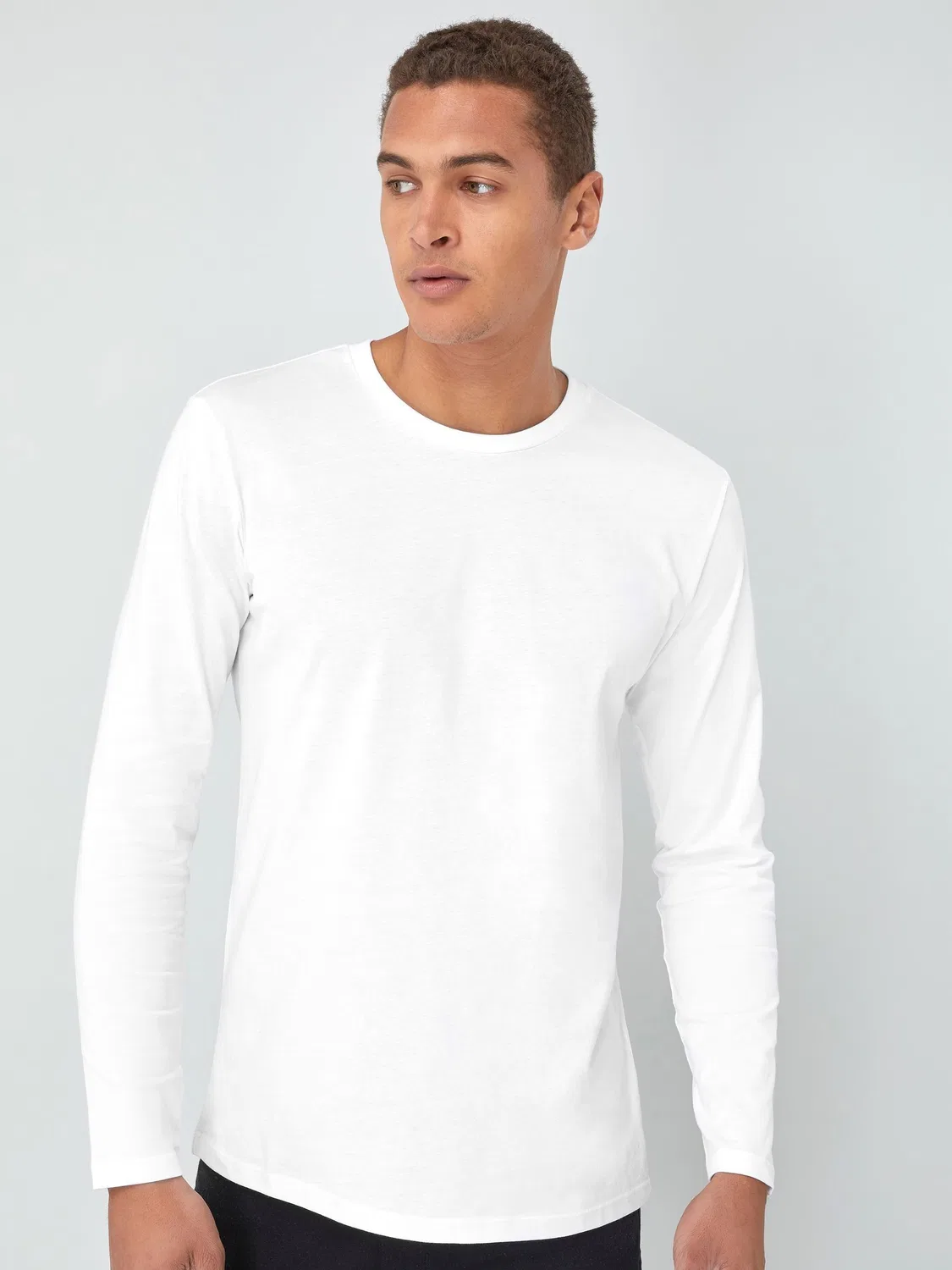 Футболка с длинным рукавом, Regular Fit Next, белый — фото 2