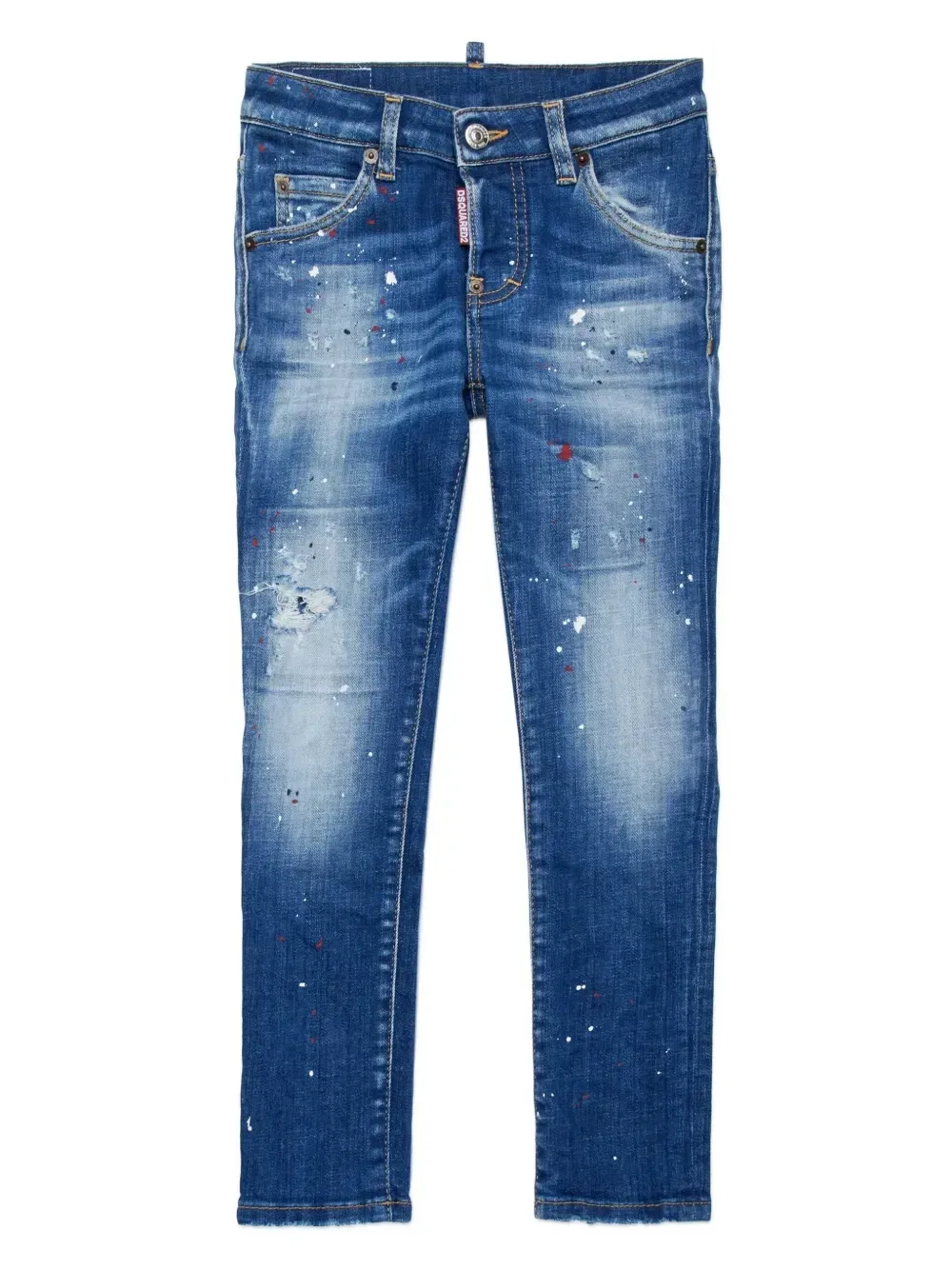 Джинсы с нашивкой-логотипом Dsquared2 Kids, синий