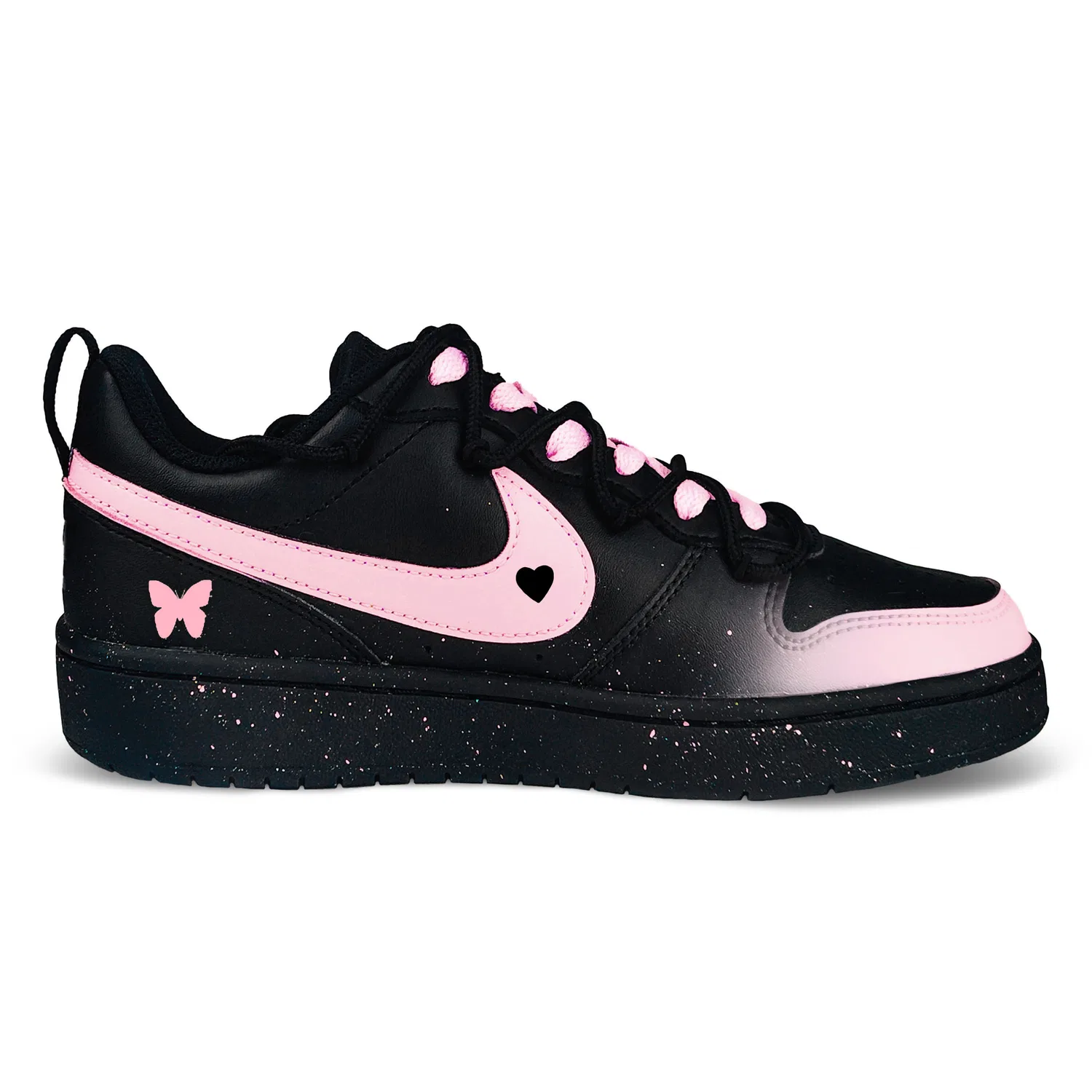 Детские кеды для скейтбординга Court Borough Stars Butterfly Leather Low Top, Nike, White — фото 4