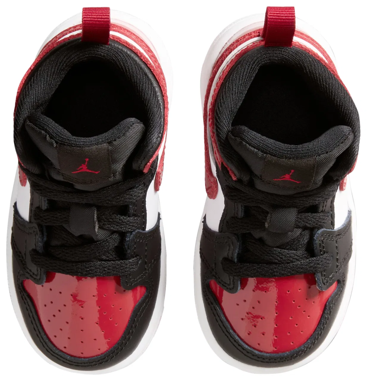 Кроссовки для мальчиков Jordan 1 Mid SE, цвет Black/Varsity Red/White — фото 4