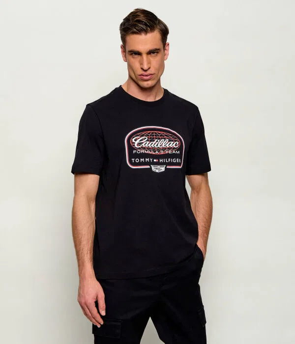 Мужская футболка с принтом Script Tommy Hilfiger, черный