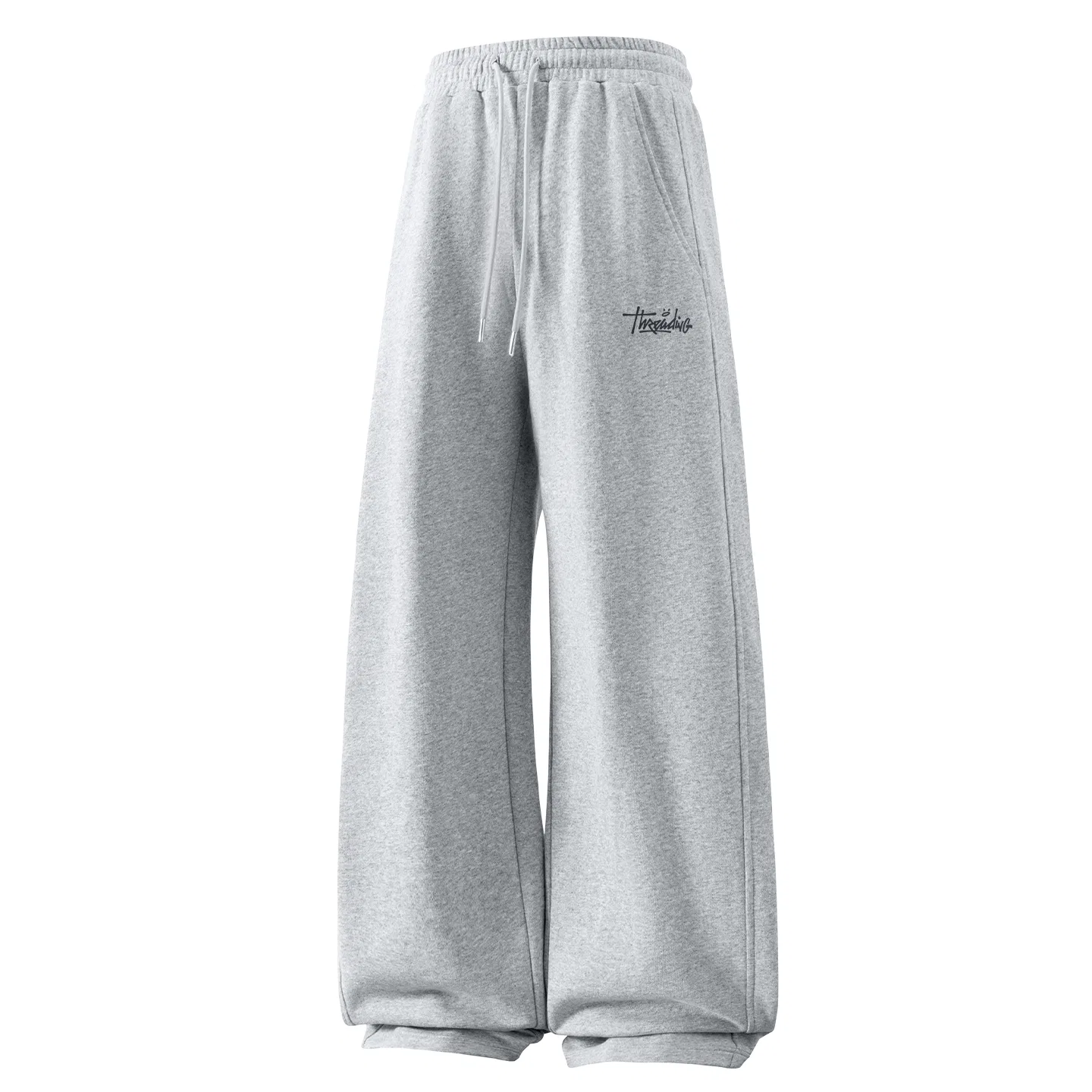 Детские брюки свободного прямого кроя с логотипом MINISO, Цвет: Heavyweight Cotton Feel Palm Green — фото 4