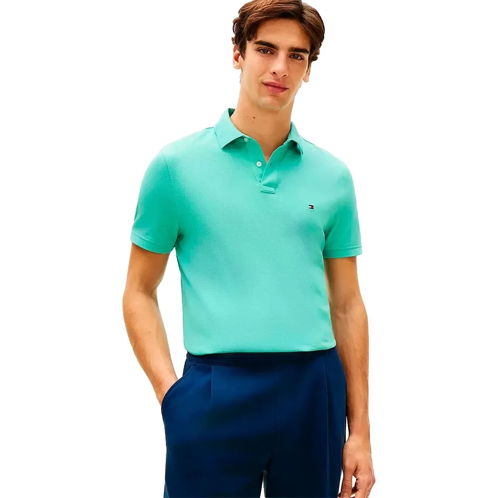 Поло Tommy Hilfiger 1985 Regular Fit, зеленый