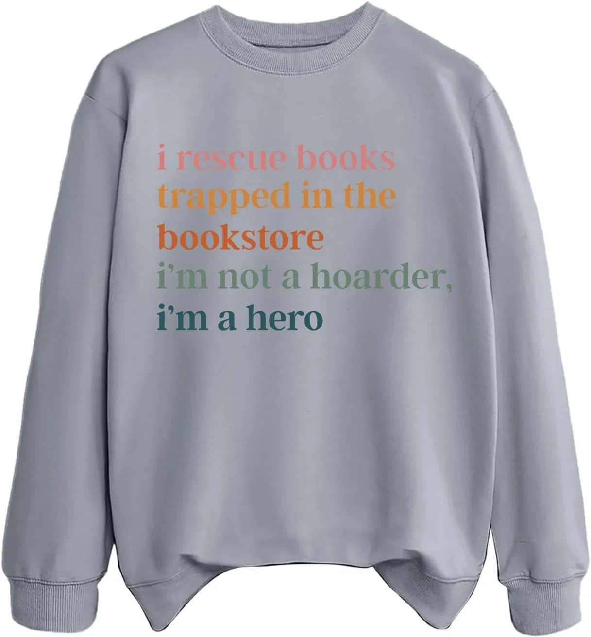Женское худи с капюшоном и принтом, I'm Not A Hoarder I'm A Hero, серый