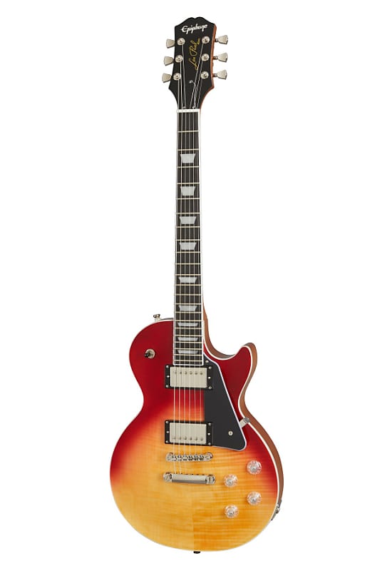 

Epiphone EILMFOMFNH1 Les Paul Современная фигурная электрогитара, Magma Orange Fade Les Paul Modern Figured