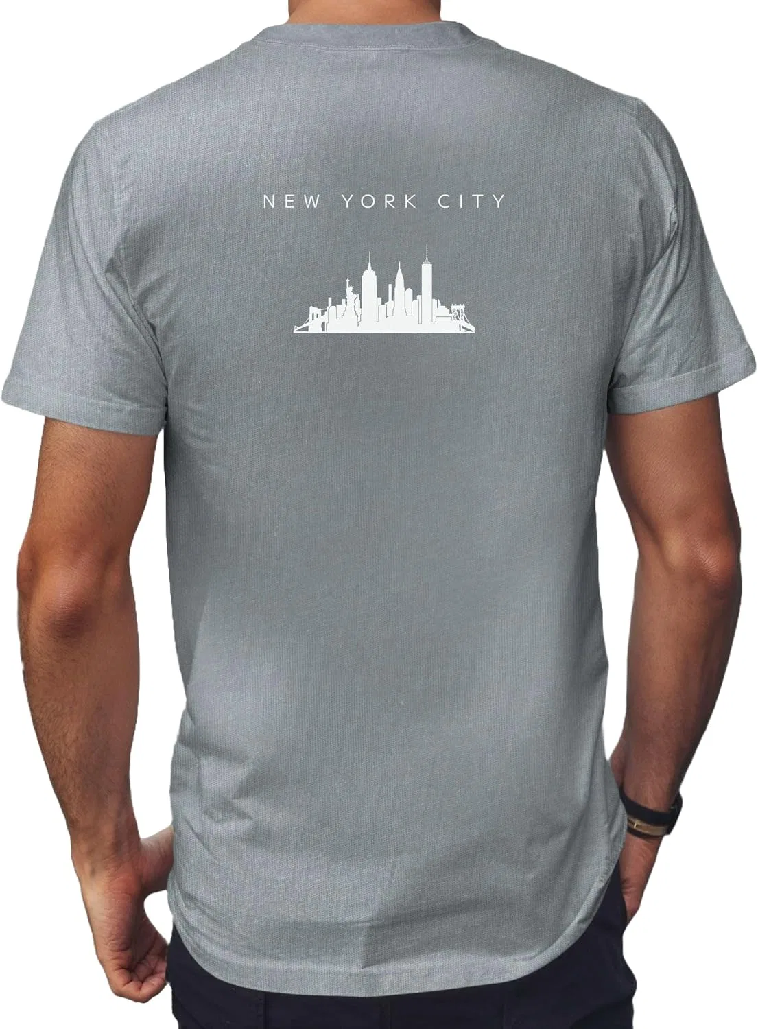Футболка с Манхэттенским небоскребом Comfort Colors, Grey