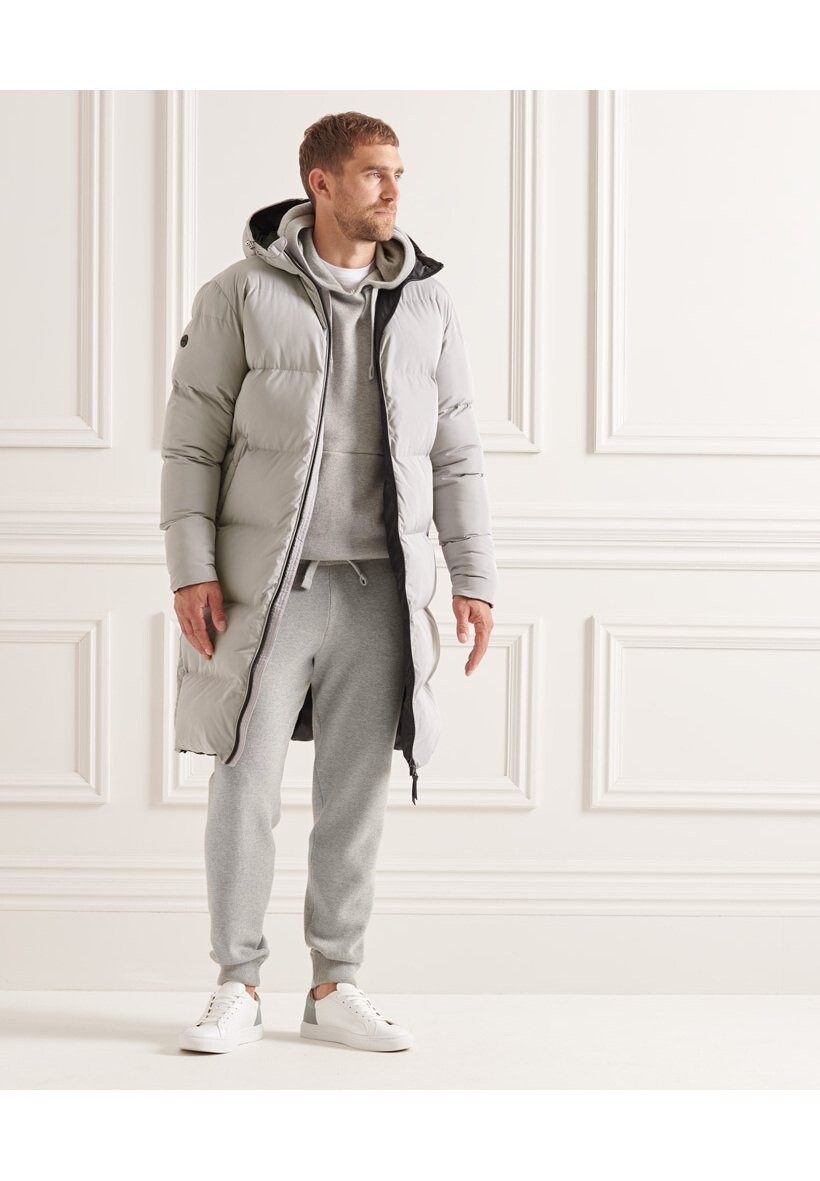 

Пальто зимнее Superdry, серый