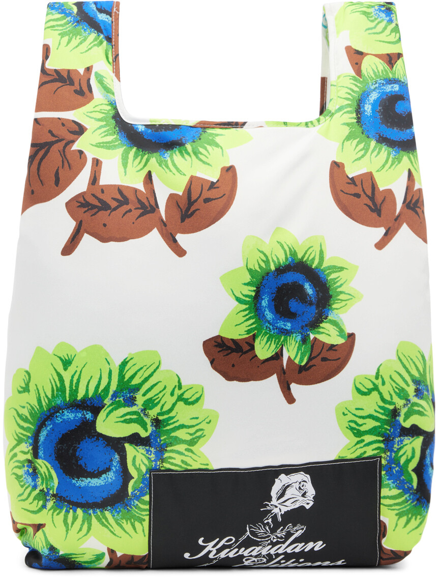 

Белая сумка-тоут с цветами Kwaidan Editions, Белый, Белая сумка-тоут с цветами Kwaidan Editions