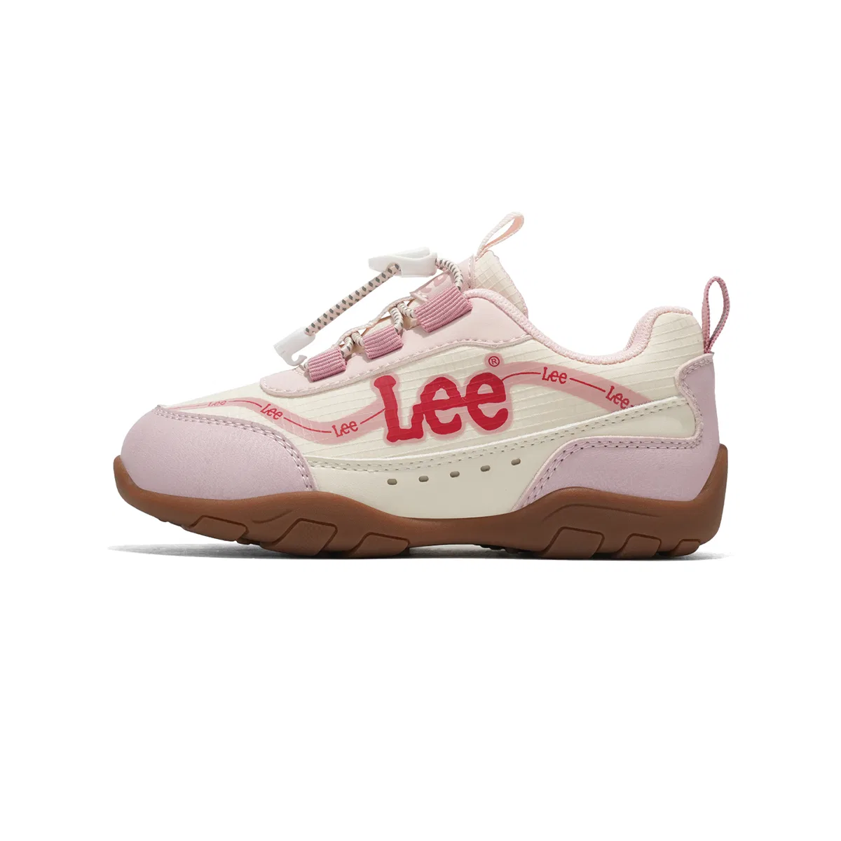 Детские кроссовки с низким верхом из синтетической кожи и текстиля Lee, Pink
