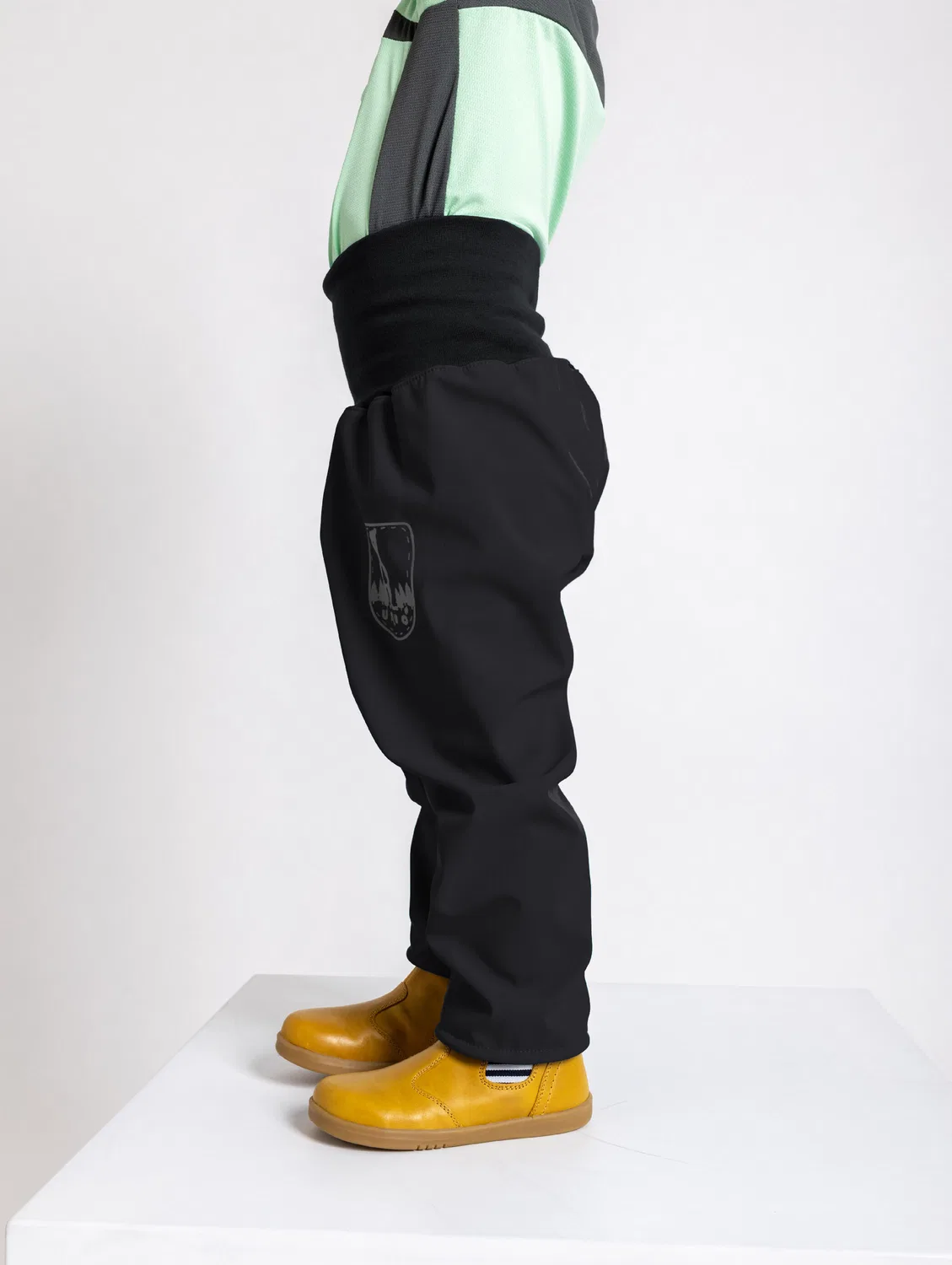 Детские утепленные софтшелл-брюки с флисом Basic Unuo, Schwarz — фото 3