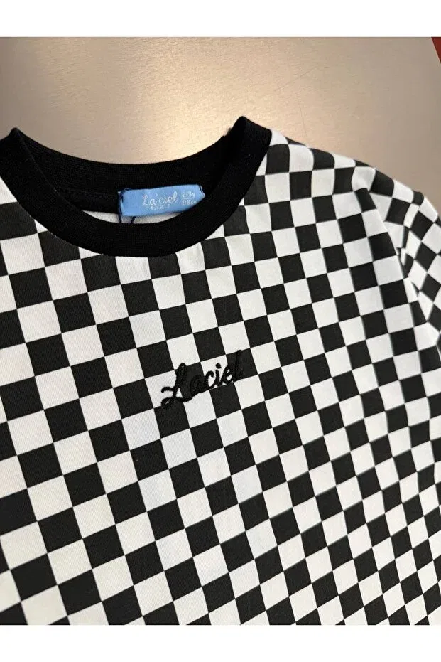 Детская футболка для мальчиков с принтом La'Ciel Paris Printed Laciel Prs, Black — фото 3