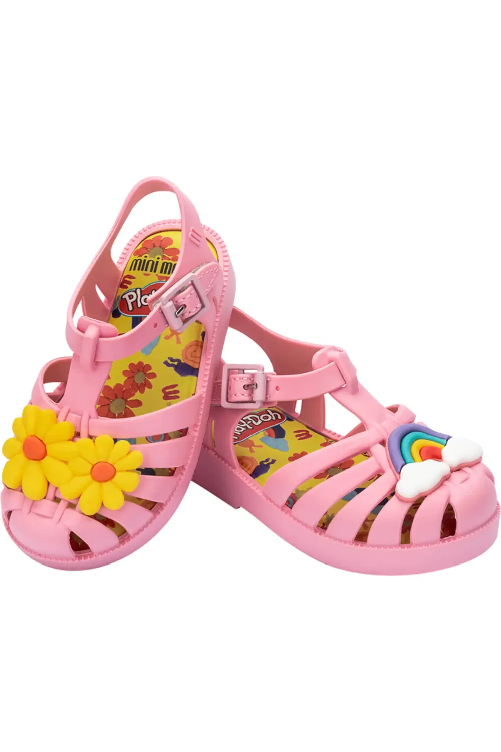 Сандалии детские рыбацкие на липучке Mini Possession Play Jelly Mini Melissa, Matte Pink — фото 4