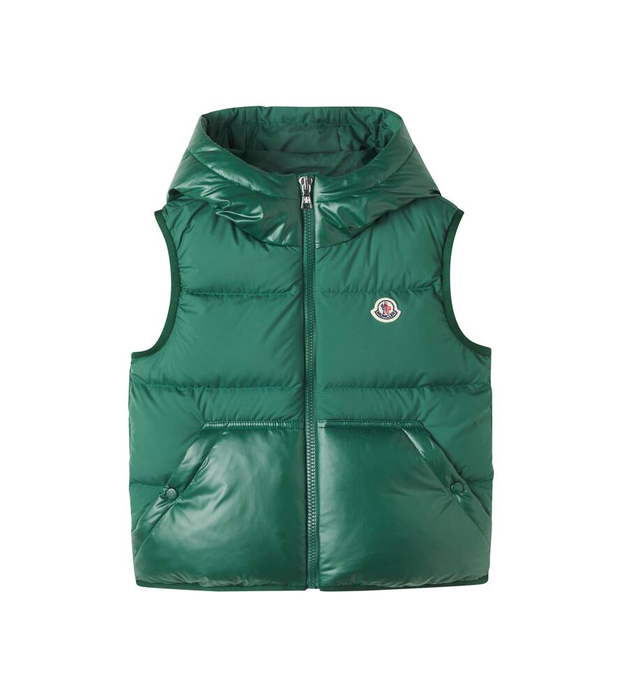 

Утеплённый жилет с капюшоном Moncler Enfant, Olive