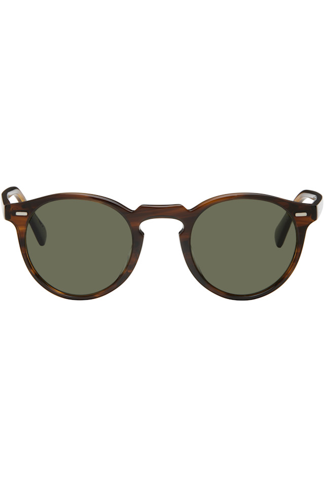 

Солнцезащитные очки Gregory Peck Oliver Peoples, цвет tuscany tortoise