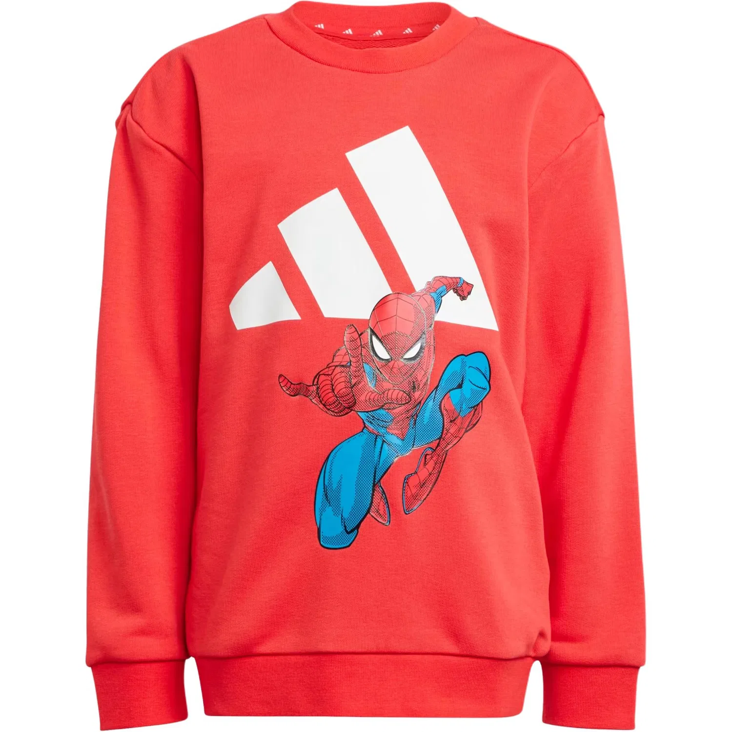 Детский спортивный костюм с длинным рукавом Adidas, Pure Ruby Red/White — фото 3