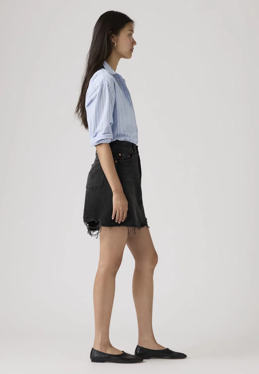 Деконструированная юбка h1'26 - юбка А-силуэта Levi'S, Rebel Edge Skirt — фото 4