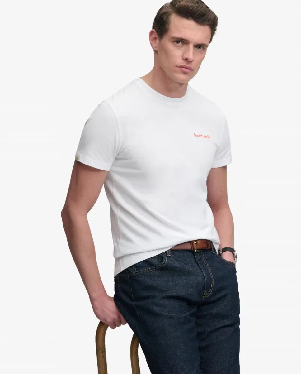 Мужская футболка, Essential Company Logo, Superdry, белый — фото 3
