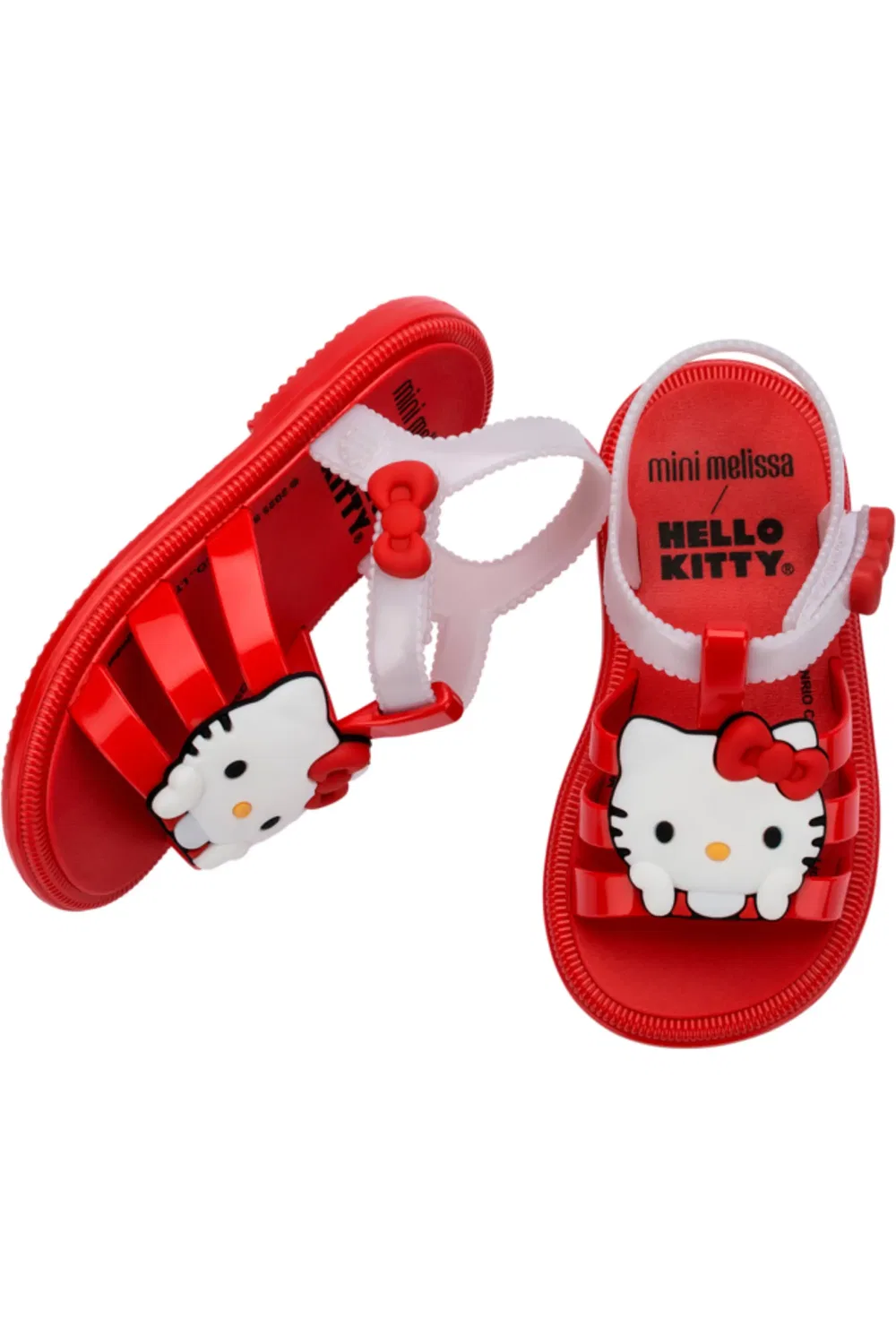 Сандалии детские с аппликацией Hello Kitty Hip Sandal Mini Melissa, красный/белый — фото 4