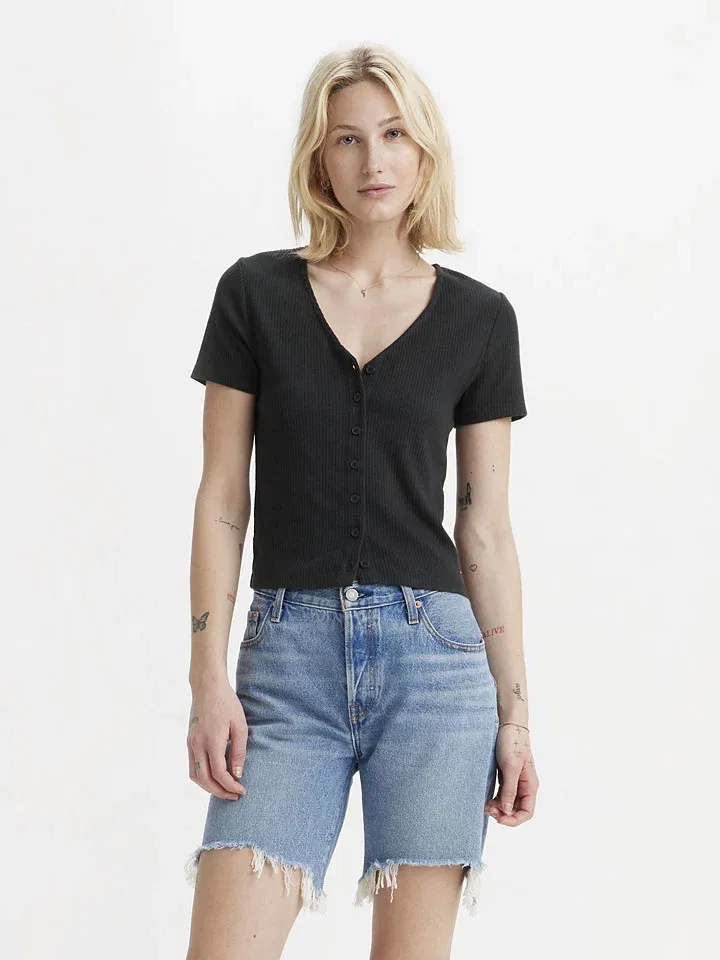 Женский кардиган с V-образным вырезом Levi's, Black