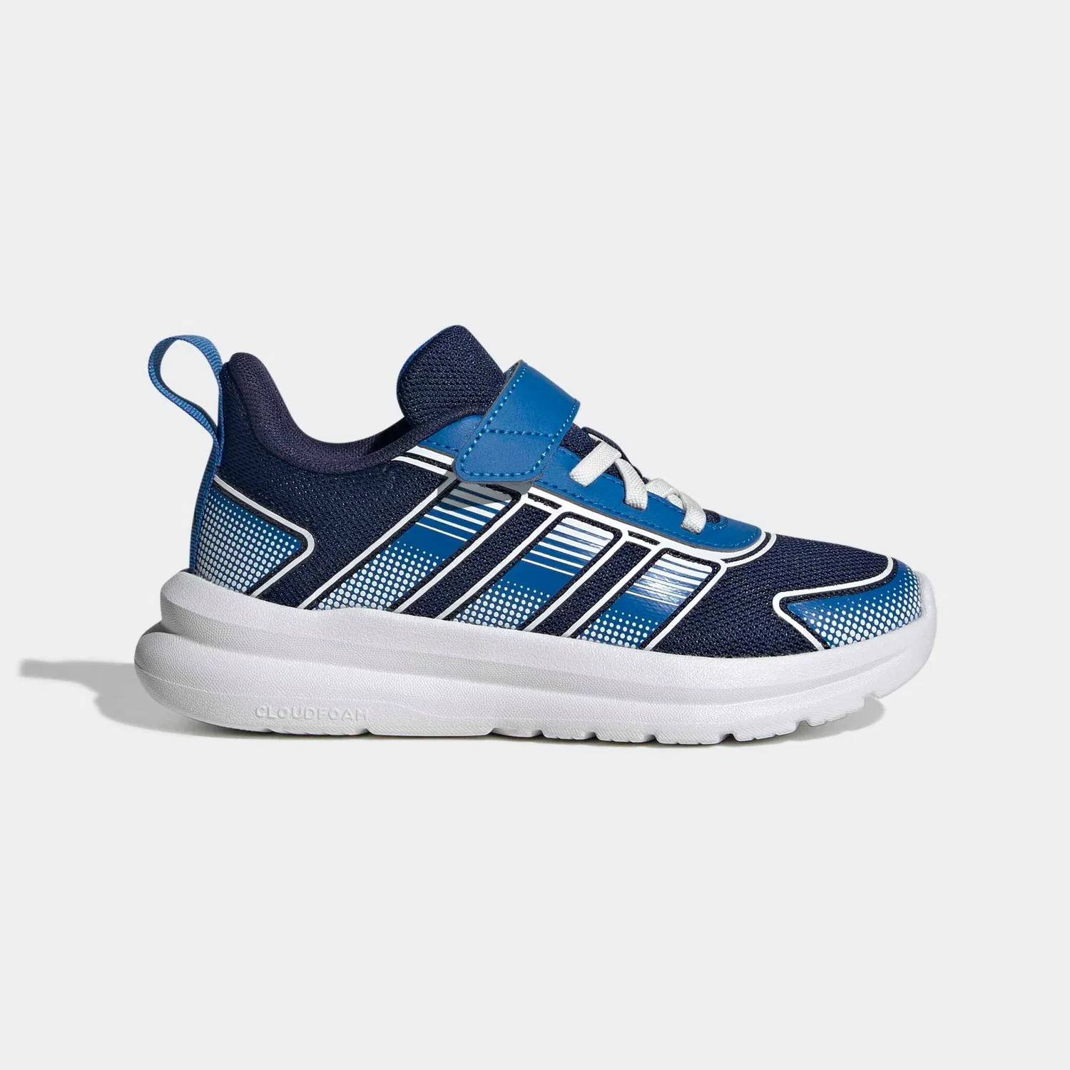 Детские кроссовки на липучке Adidas Sportswear, Dark Blue/Bright Royal/Ftwr White — фото 2