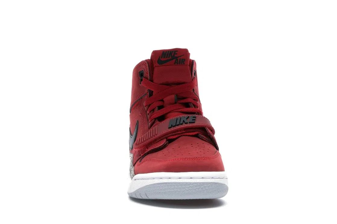 Детские кроссовки из замши с ремешком Jordan Legacy 312 Jordan, Varsity Red/Black-White — фото 2