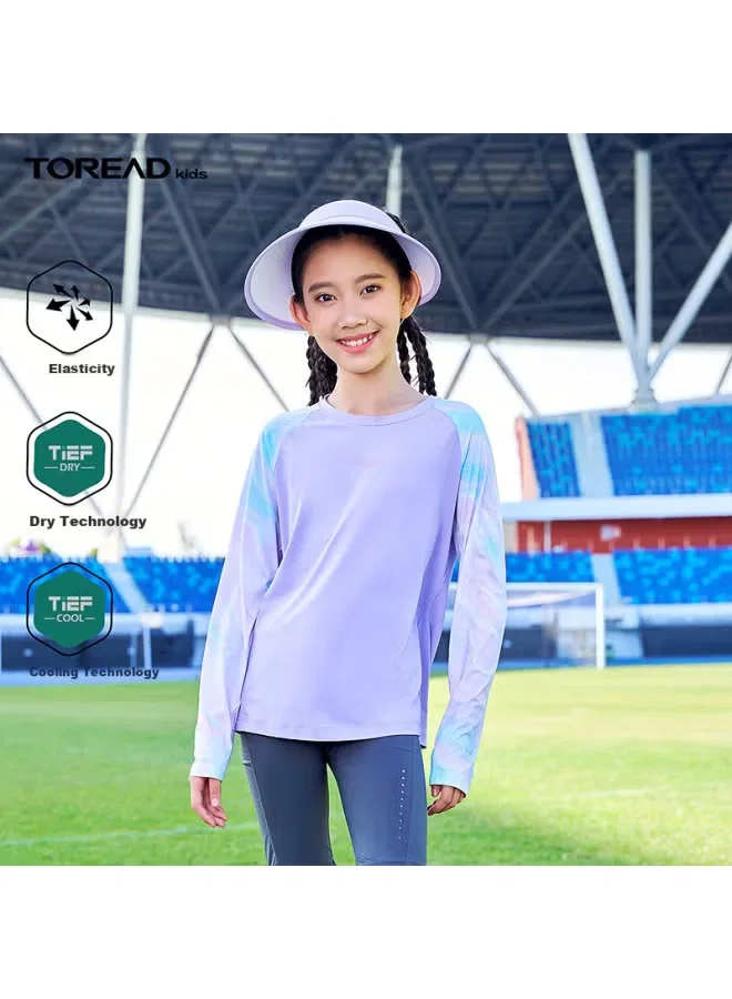 Лонгслив с длинным рукавом Toread, фиолетовый