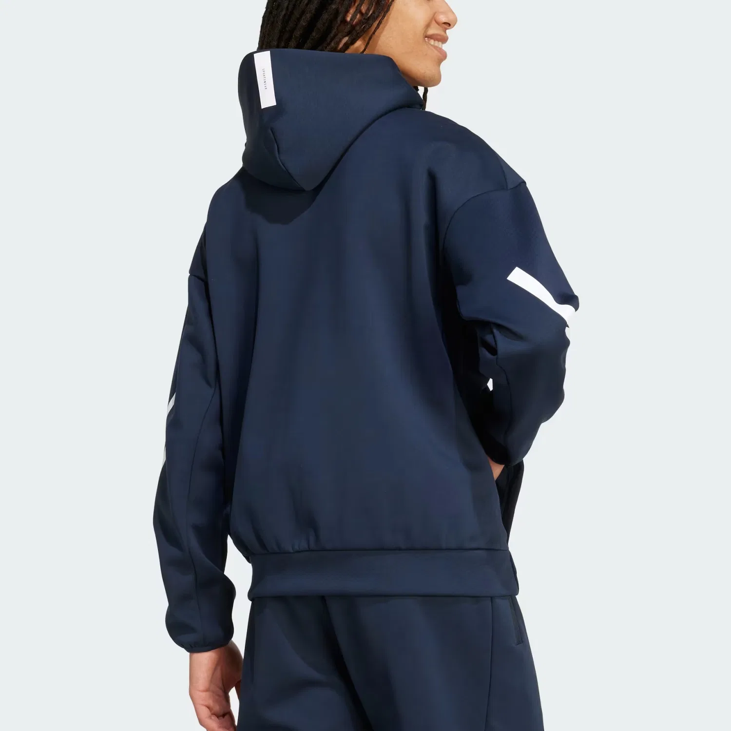 Куртка спортивная с капюшоном Adidas Z.N.E. Ink Blue — фото 4