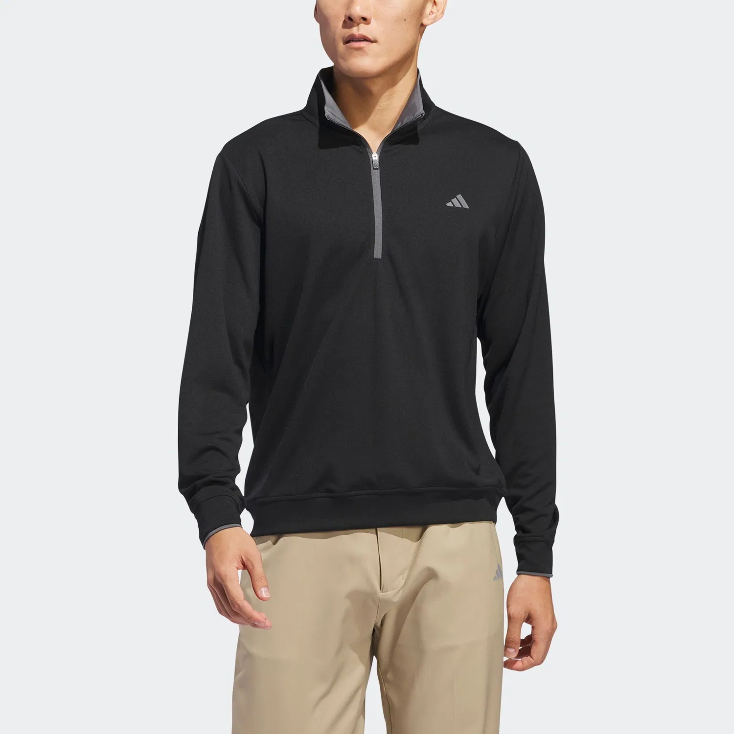 Мужской куртка-гольф с половинной молнией Adidas Performance, Black — фото 2