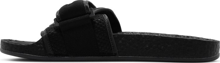 Сандалии Adidas Pharrell x Chancletas Hu Slide 'Black Future', черный — фото 4