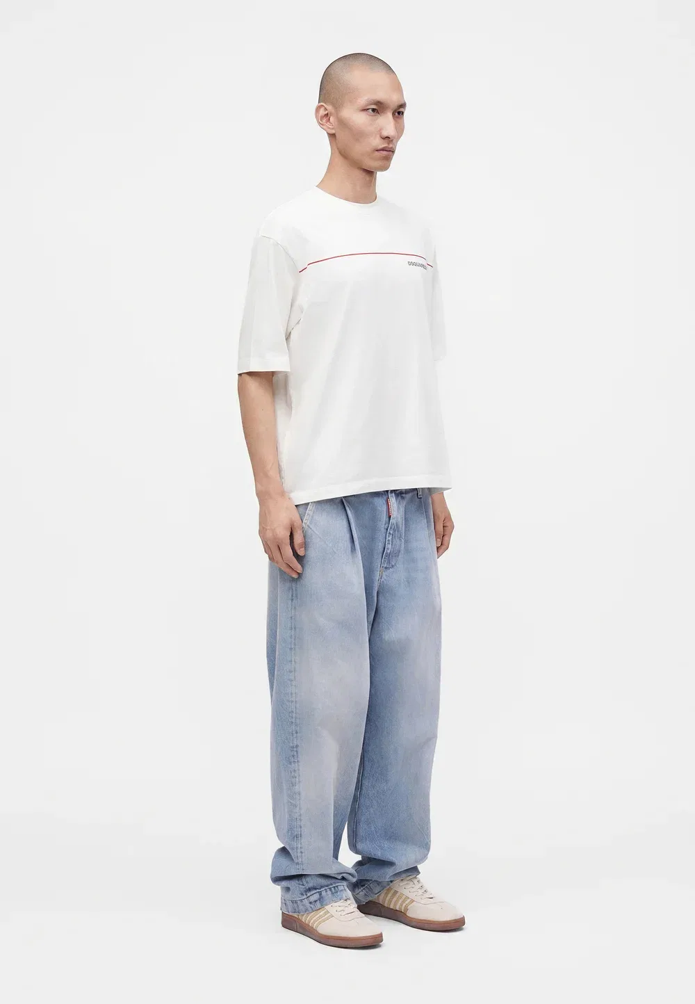 Футболка свободного кроя с принтом Dsquared2, White — фото 4