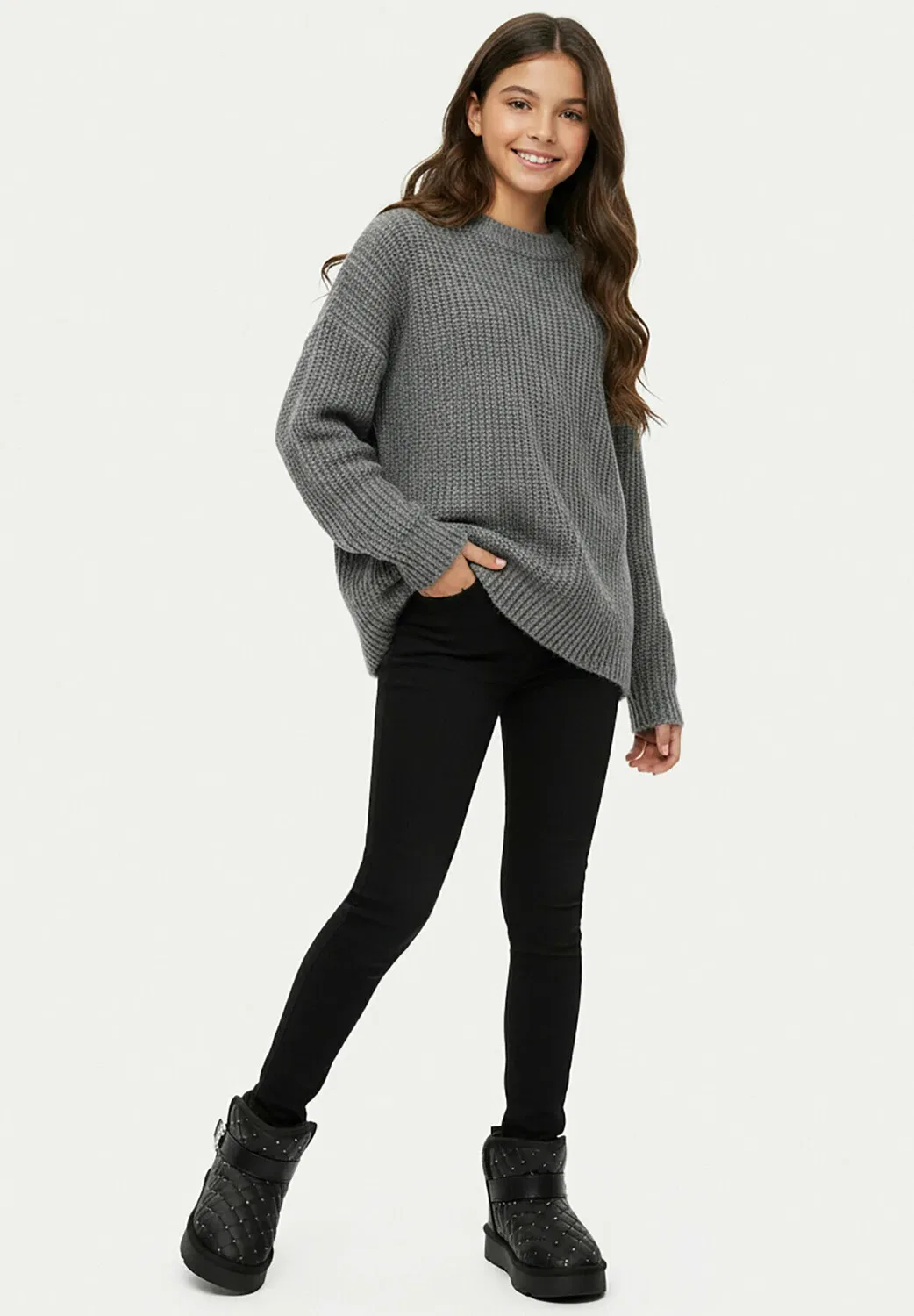 Зимние сапоги для девочек eo-hy80815-1 - зимние сапоги Juicy Couture, Black