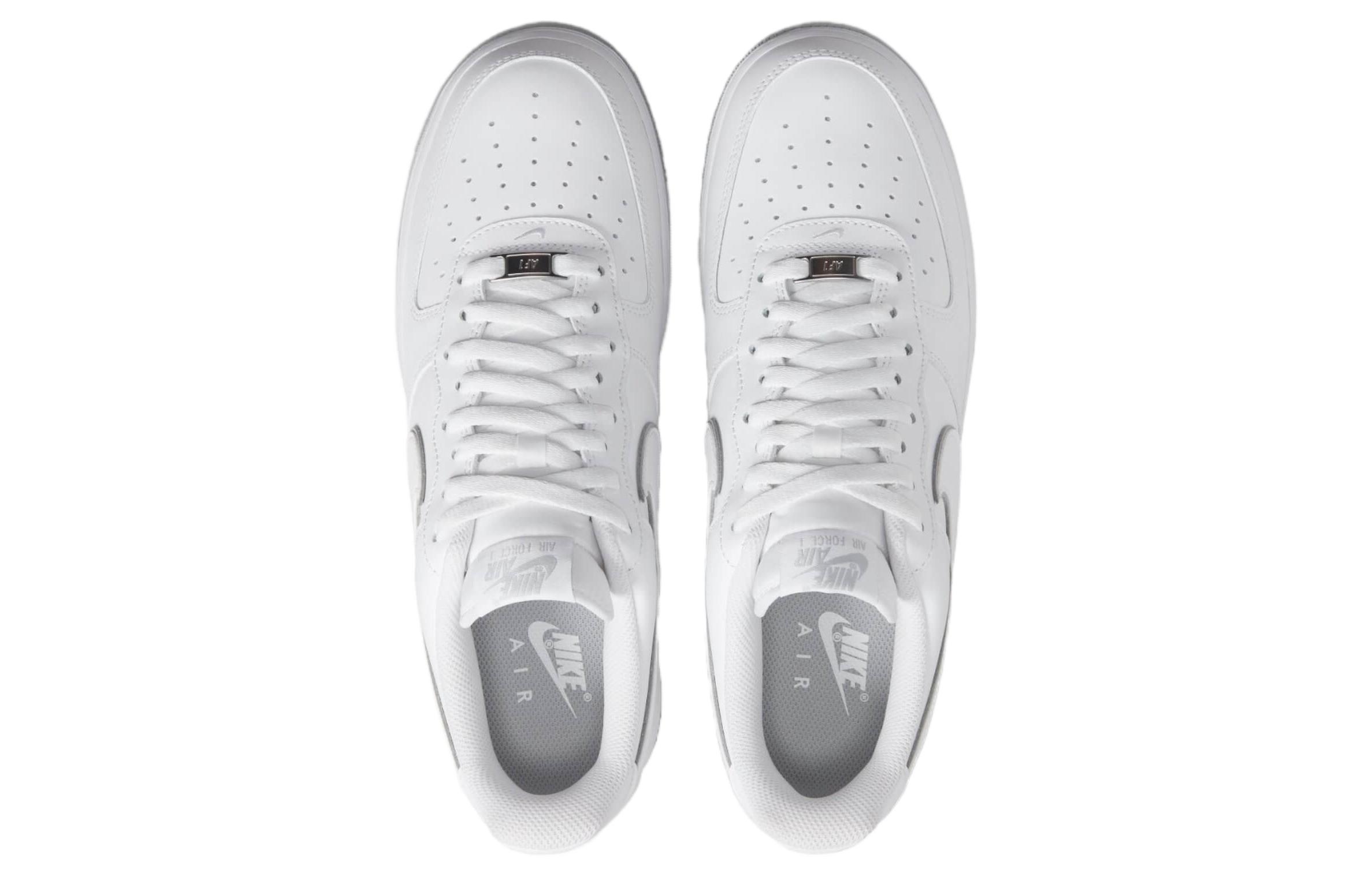 Кроссовки Nike Air Force 1 Low '07, белый/серый — фото 4