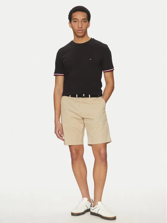 Футболка regular fit Global Stripe Tommy Hilfiger, черный — фото 2