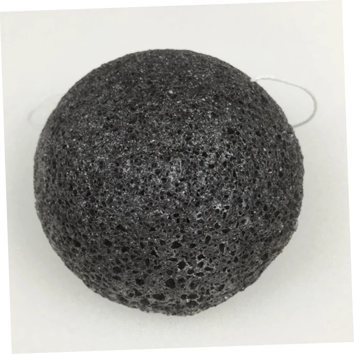 Губка для лица Konjac, FRCOLOR, набор 3 шт, 7x7x3.5 см, Black, Green, White — фото 2