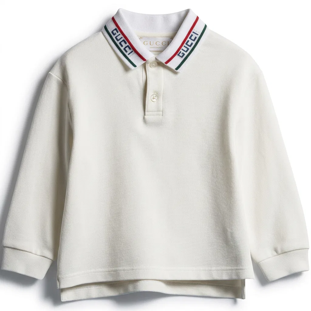 Детское поло с воротником-поло Модель Baby Polo Shirts GUCCI