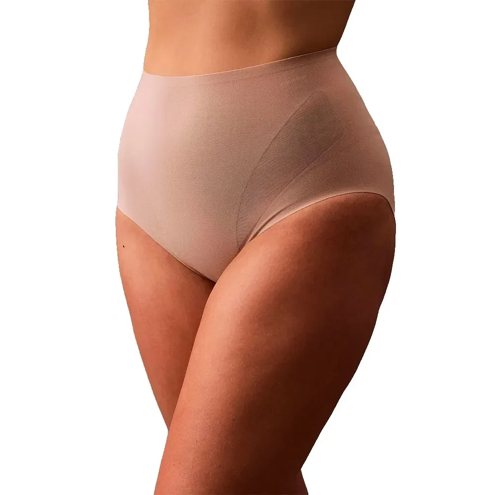 Женские корректирующие трусы с высокой посадкой и утяжкой живота Calvin klein, Brown