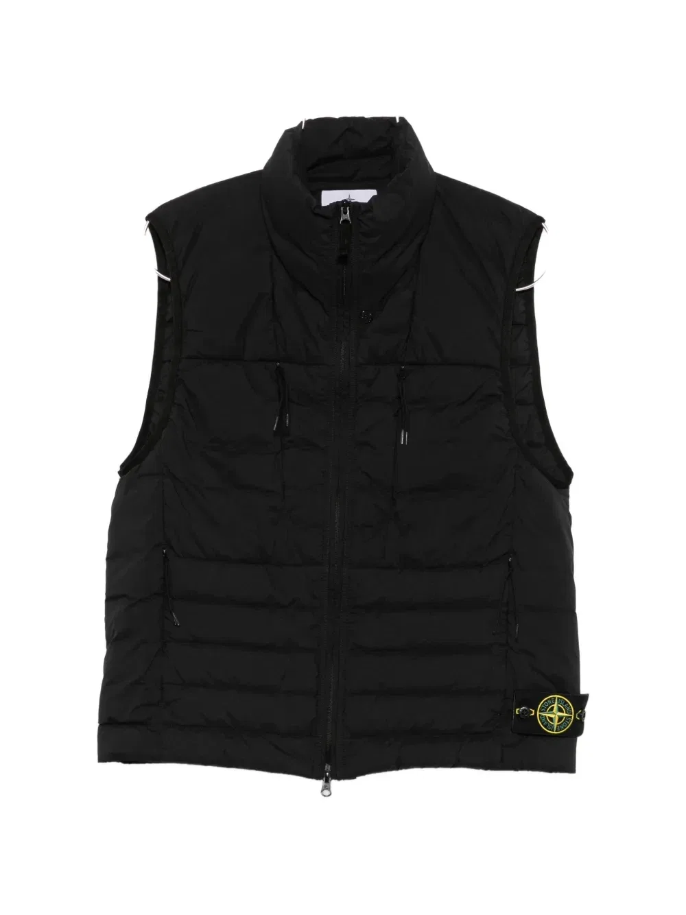 Жилет с нашивкой-логотипом Stone Island, черный