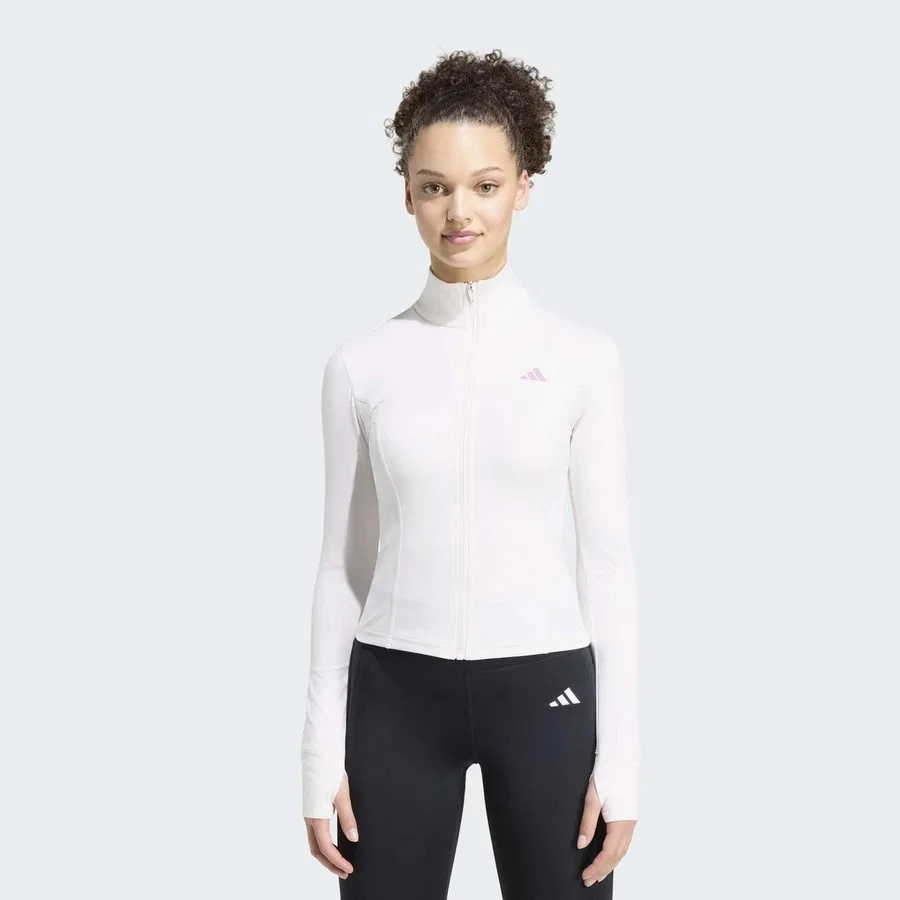 Женская куртка-бомбер с длинным рукавом adidas Studio, Белый