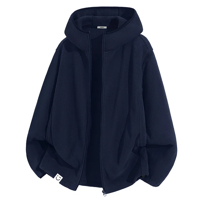 Детское пальто из вельвета Smiley Face MINISO, Navy Blue