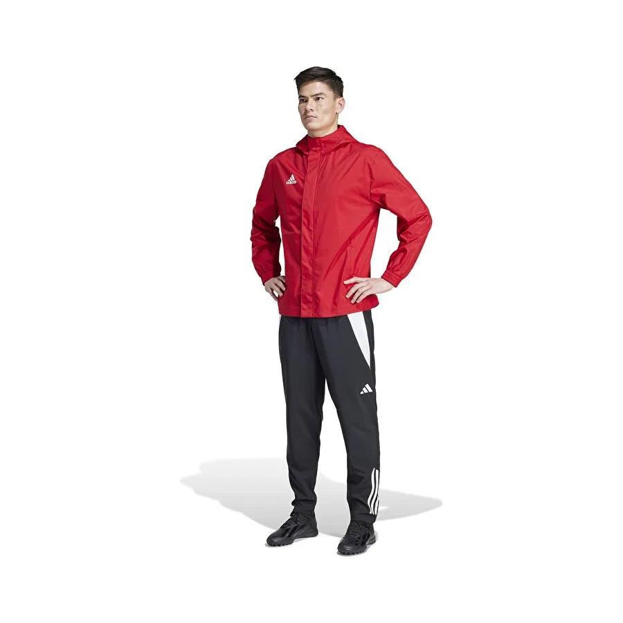 Мужская ветровка с капюшоном Entrada 22 All Weather adidas, Красный — фото 4