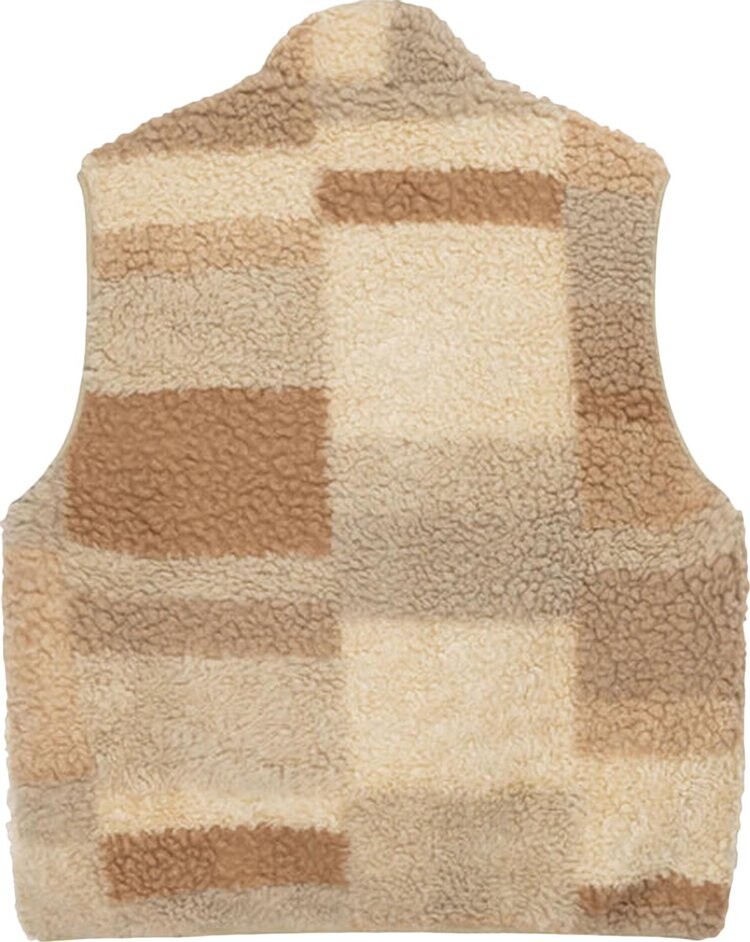 Жилет Stussy Colorblock Reversible Vest 'Khaki', коричневый — фото 3