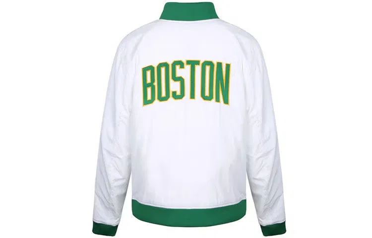 Куртка баскетбольная с принтом Boston Celtics Nike, белая — фото 4