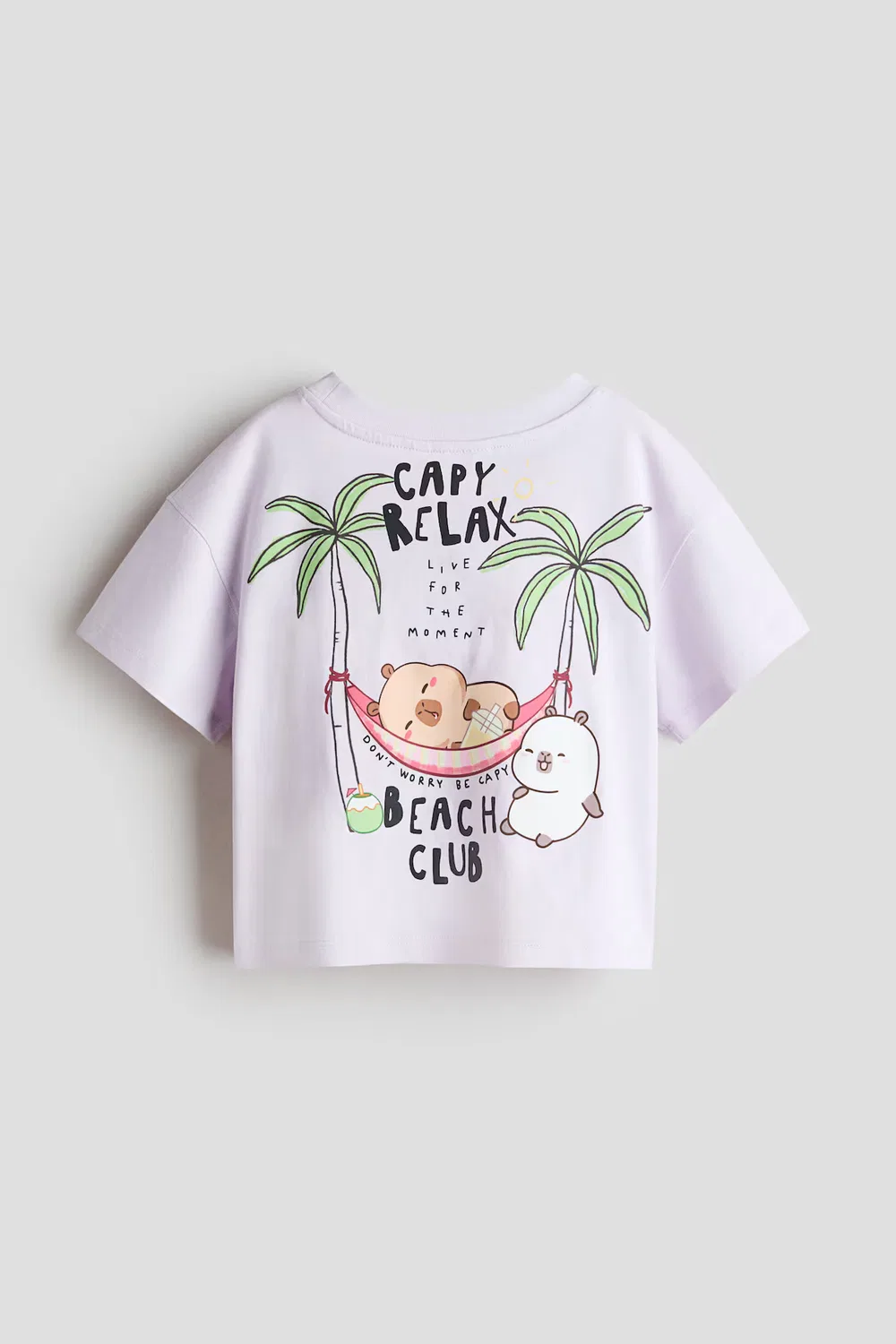 Хлопковая футболка с принтом H&M, Helllila/Capyfun — фото 2