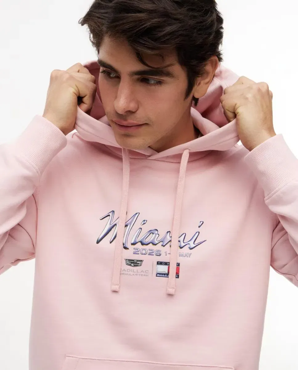 Мужская худи с принтом Cadillac Tommy Hilfiger, Rosa — фото 3
