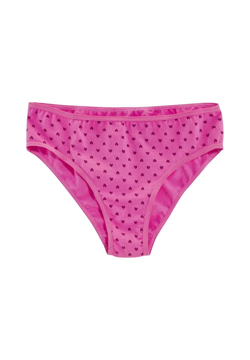 Комплект из 8 трусиков-бикини Bikinislip Lascana, Rose Pink Dunkel Rose Dunkel Lila Herzchendruck — фото 2